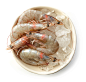 Fresh raw prawns : Fresh raw prawns