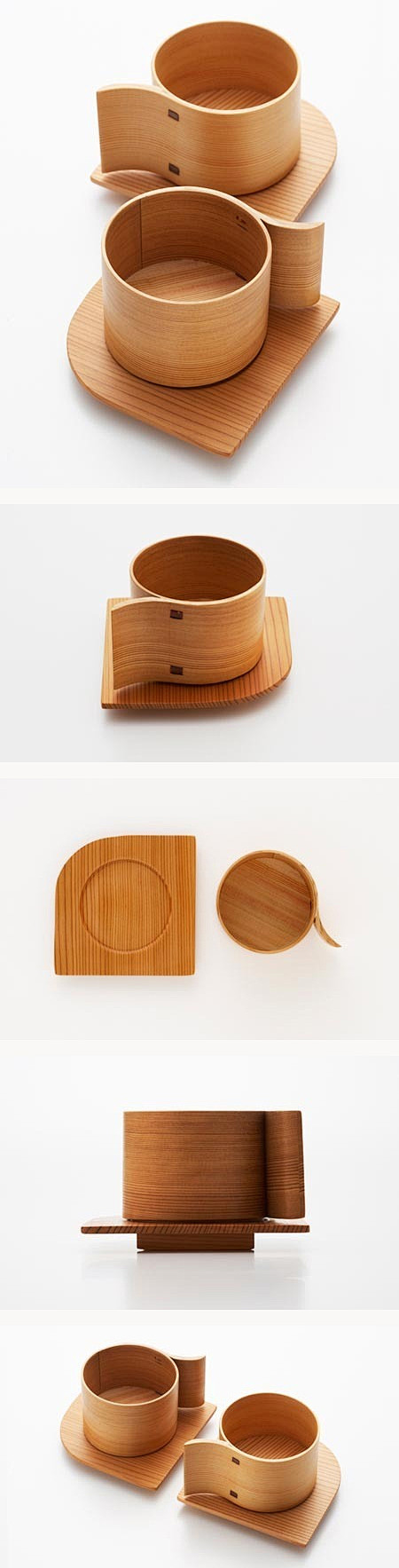 日本设计师桥本夕紀夫的作品，从杯子的上方...