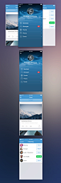 Concept of social App- by: GianniDesign - ICONFANS专业界面设计平台