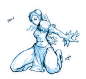 Chun Li 01 'sketch' by Xeromander