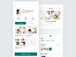 Recipe App Design - Profile & Recipe recipes profile food cookbook typography queble clean color app design ux ui