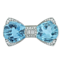 TIFFANY & CO Aquamarine Bow Brooch