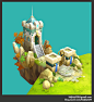 Castle Kingdom_Fan art, Emma K : this is my first unity scene. 
I used the concept image of castle kingdom as a reference. all textures were hand painted and terrain was not tiled.
concept - http://eliag1101.deviantart.com/art/Castle-Kingdom-557367589
   