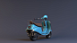 Vespa, Eric Ujfalussy : My classic take on a vespa, using a combination of references and my own ideas. Couple days of modeling, and a few days of texturing work accumulated over time. I learned a lot from this project, more on UDIM, and massive amounts o