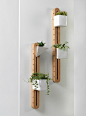 FitoDrom : FitoDromWall planter with a variety of ceramic pots.Put as many plants as you want, choose order and change the pattern by moving pots along the beam axis.Fitodrom is a part of Naturalist project---The role of daily communication with nature an