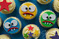 Monster Birthday Cupcakes #蛋糕# #吃货#