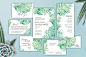 Succulents Watercolor Wedding Suite - Invitations - 1