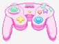 kawaii #cute #game #console #pink #pastel #pixel #pixelated - Cute Game  Controller Gif, HD Png Download - kindpng