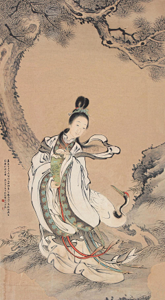 honghui采集到仕女人物绘（国画）