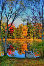 Autumn Lake, Adirondacks, New York
photo via maria