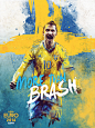 ESPN / EURO 2016 illustrations : To celebrate the UEFA Euro 2016 tournament, ESPN decided to create a series of 25 posters, highlighting the best players.The concept is to use for each posters the same catchphrase "More Than…" then customizing i