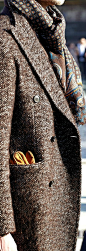 Men's Fashion ~ Tweed Topcoat