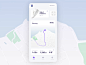Fitness App User Interface : Another shot to unveil more on our design project helping users keep their fingers on their health and fitness. Here's one more set of interactions for Fitness App, in the airy white theme, with sm...