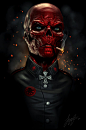 Red Skull- I have a confession to make. I only watched the first Captain America movie because the Red Skull was in it. :)