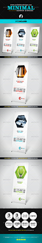 Minimal Outdoor Banner Signage - GraphicRiver Item for Sale@北坤人素材