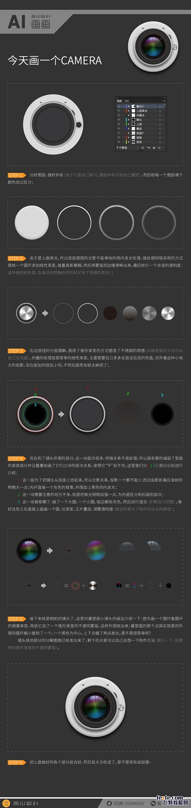 AI绘制写实相机图标_UI设计_UI_U...