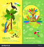 Brazil banners Brazilian Carnival Brazilian culture vector illustration-艺术,人物-海洛创意(HelloRF)-Shutterstock中国独家合作伙伴-正版图片在线交易平台-站酷旗下品牌