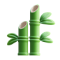 Bamboo 3D Illustration
