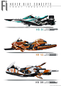 Hover Bike Concepts, Benjamin Tan : Some side views of hoverbikes. Might do one in 3D in future.