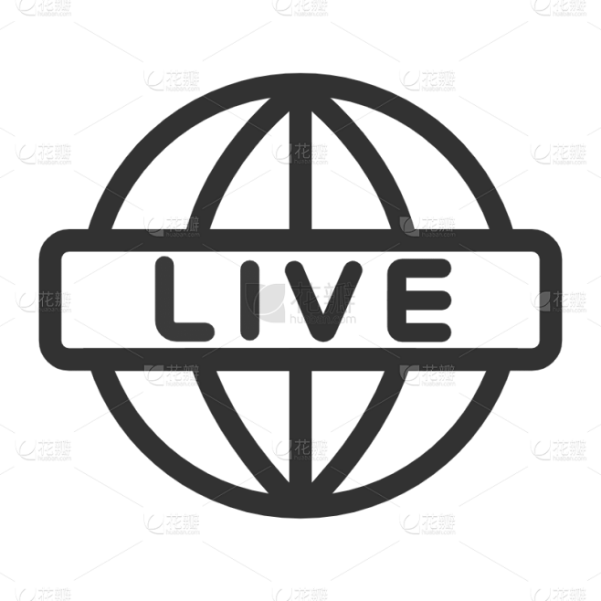 扁平-新闻要素icon-直播