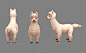 羊驼 绵羊 白羊 卡通动物 - 综合模型 蛮蜗网