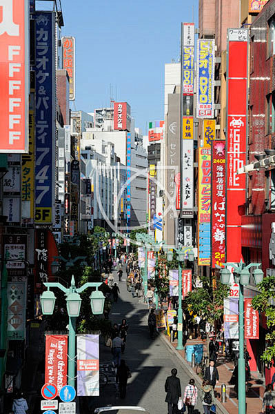 商店,靠近,新宿,东方,出口