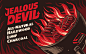 Jealous Devil - Packaging illustration and logo. : Packaging illustrations and visual identity for Jealous Devil (charcoal brand)