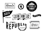 The Republic Collective logo design options by Lauren Dickens