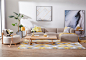 设计师北欧布艺沙发组合小户型客厅家具现代简约三人实木沙发套装-淘宝网