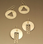 Large disk earrings  Linda Penzur Jewelry Studio: 