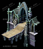游戏美术资源 欧美魔幻建筑场景模型 3D模型素材 MAX源文件 y137-淘宝网
