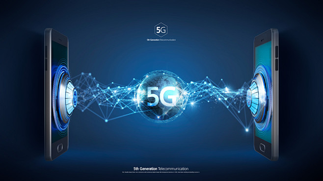 移动5G三维3D立体字科技互联网信息时代...