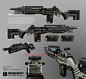 Titanfall 2 G2A5 Battle Rifle, Ryan Lastimosa : This is one of my favorite weapon designs making its return in Titanfall 2. We upgraded its rear diopter and added ergonomic improvements to add to it's profile. The G2A5 is a semi-automatic battle rifle tha