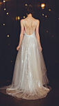 a wedding dress that sparkles...yes, please! // dress by Cleo & Clementine