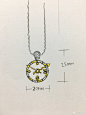 珠宝首饰设计…重复画一个石头…同一个主题…哎……