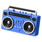 boombox 3d illustration