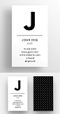 The Initial - Business Card Template: 