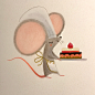 Little mouse and the cake on Behance