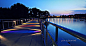 Walking Bridge Sunset - Grays Lake, Des Moines