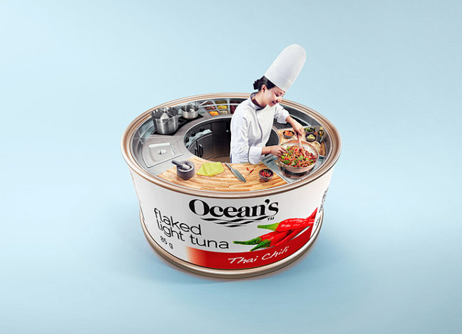 Ocean's罐头食品系列创意广告欣赏