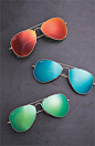Ray Ban aviator sunglasses are perfect for any face shape. No matter the style or color, Ray Ban will always have an option just for you! #RayBan #Aviators #sunglasses: