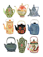 Becca Stadtlander teapots illustration