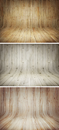 3 Curved Wooden Backdrops Vol.1 | GraphicBurger