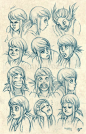 Azure Expressions by ArandaDill.deviantart.com on @deviantART ✤ || CHARACTER DESIGN REFERENCES | キャラクターデザイン • Find more at https://www.facebook.com/CharacterDesignReferences if you're looking for: #lineart #art #character #design #illustration #expression