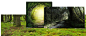 童话森林淘宝七公主首页箱包合成海报，GIF小过程展示