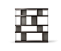 Jobs Bookcase - Shelving systems by Poltrona Frau | Architonic : The Jobs Bookcase is a freestanding, double-sided bookcase with a fixed configuration. It has thick shelves in mat Rovere Piombo or Tabacco...