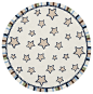 Safavieh Handmade Children's Stars Ivory New Zealand Wool Rug (6' Round) contemporary-kids-rugs