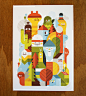 Character City print on Behance