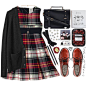 A fashion look from September 2014 featuring vintage cardigan, Xhilaration and red shoes. Browse and shop related looks.