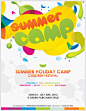 Colorfull Summer Camp Fest Flyer on the Behance Network